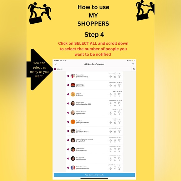 HOW TO USE “MY SHOPPERS” in your closet - Picture 4 of 5
